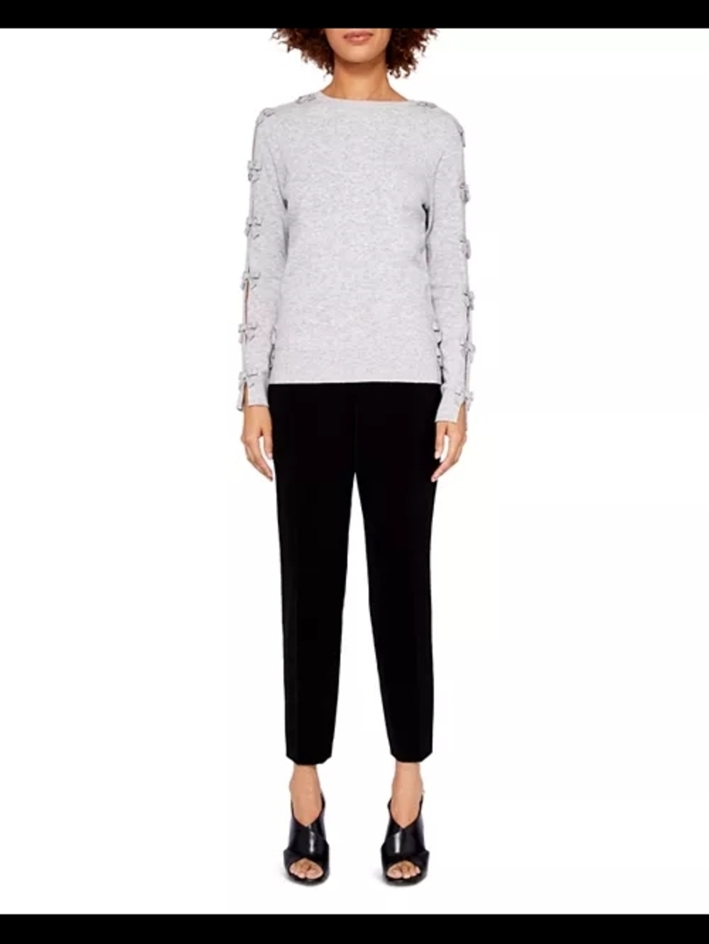 Ted Baker Sakarie Bow-Sleeve  Casmere Blend Sweater